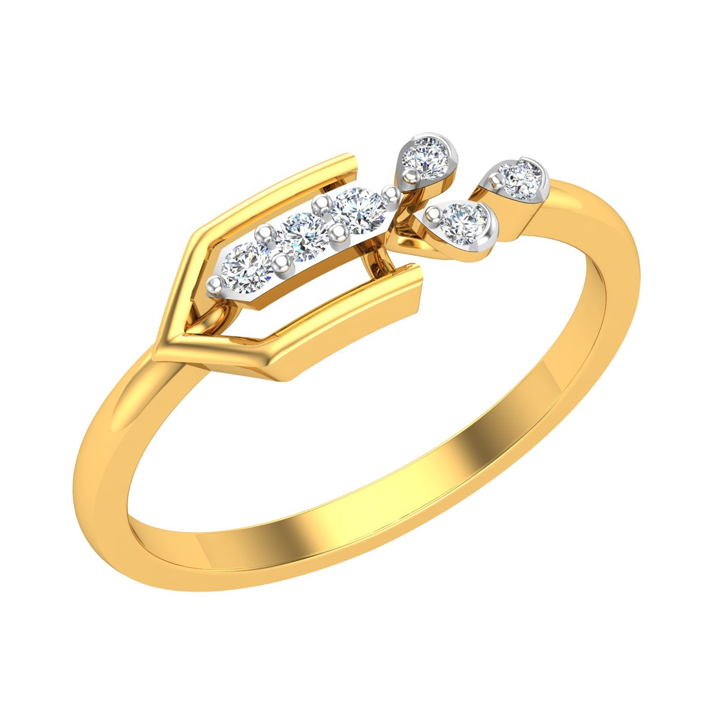 Aura of Arrow Diamond Ring