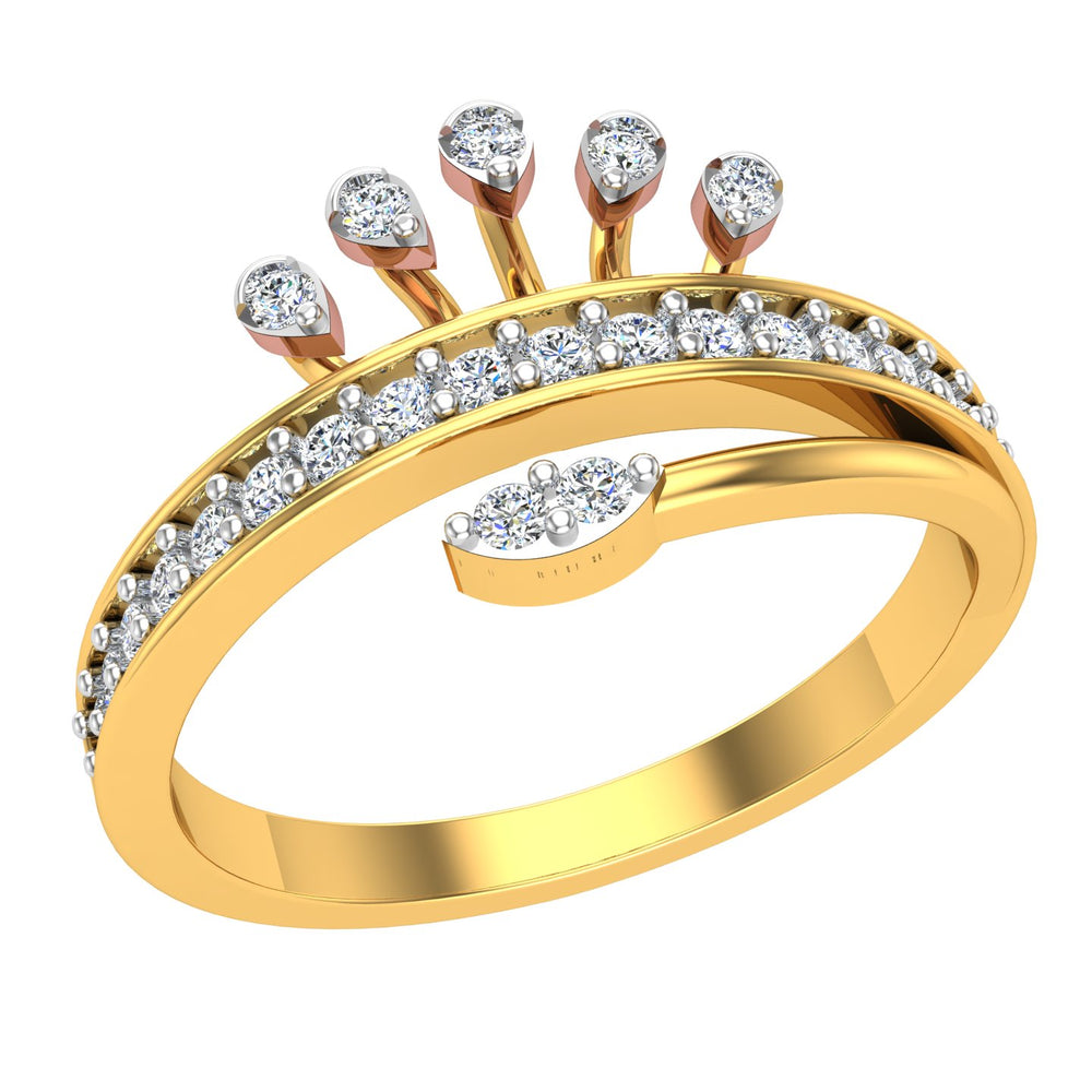 crown-style diamond ring