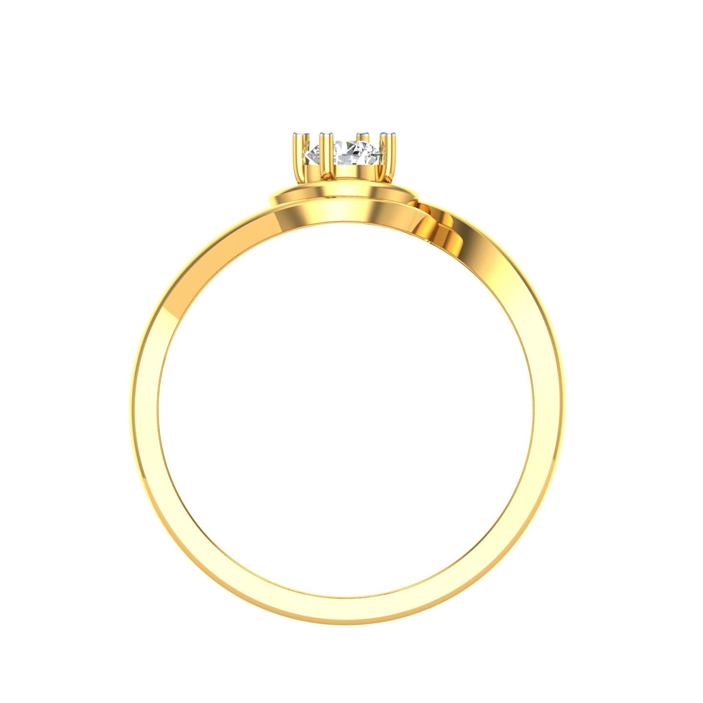 Teardrop Solitaire Diamond Ladies Ring SPLR-03