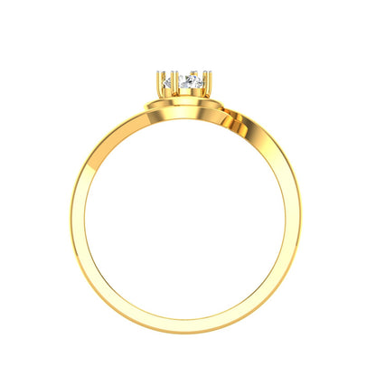 Teardrop Solitaire Diamond Ladies Ring SPLR-03