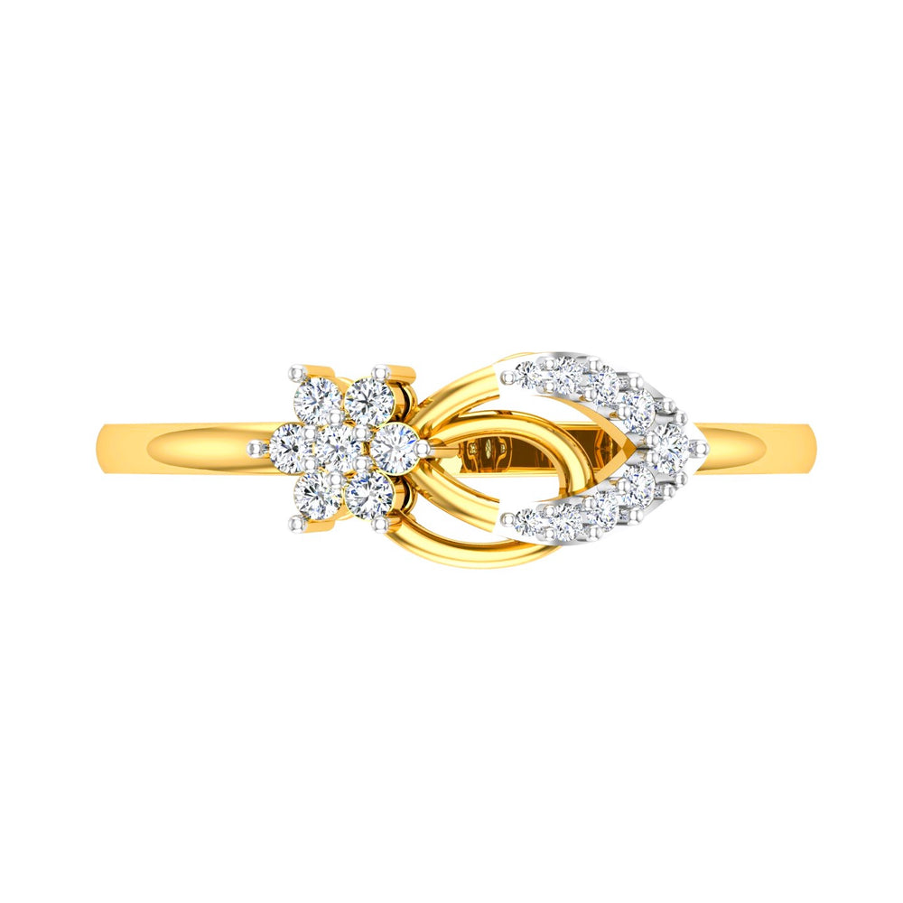 Floral Infinity Diamond Ring