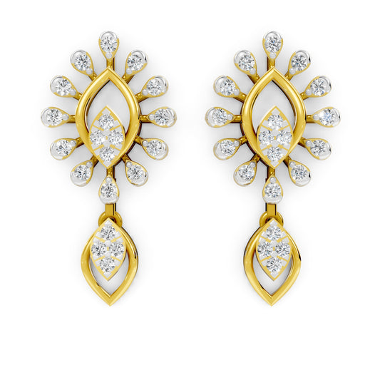 Royal Peacock Leaf Diamond Net