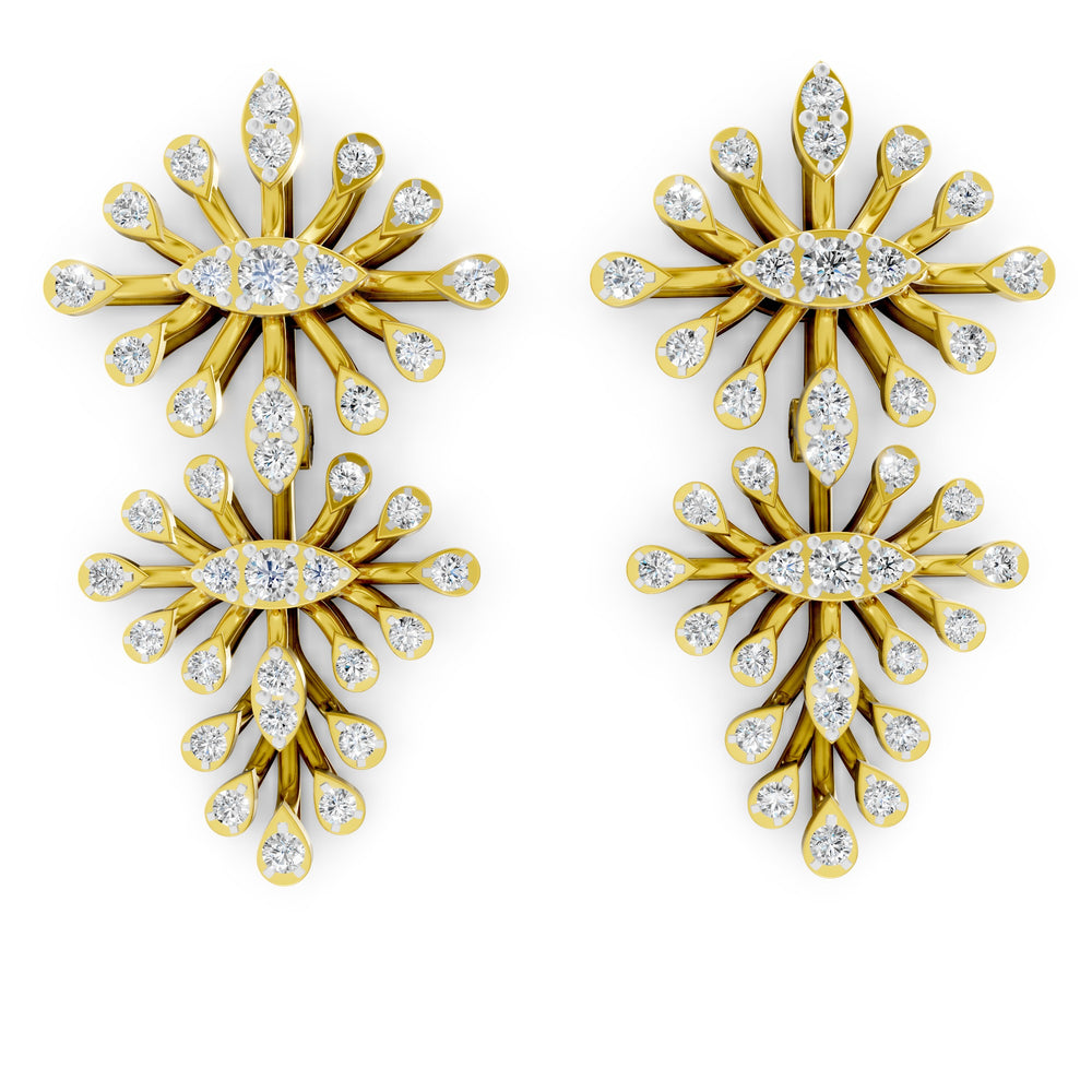 Radiant Sunburst Diamond Drop net