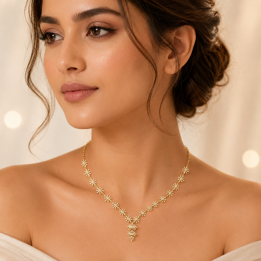 Celestial Bloom Diamond Necklace