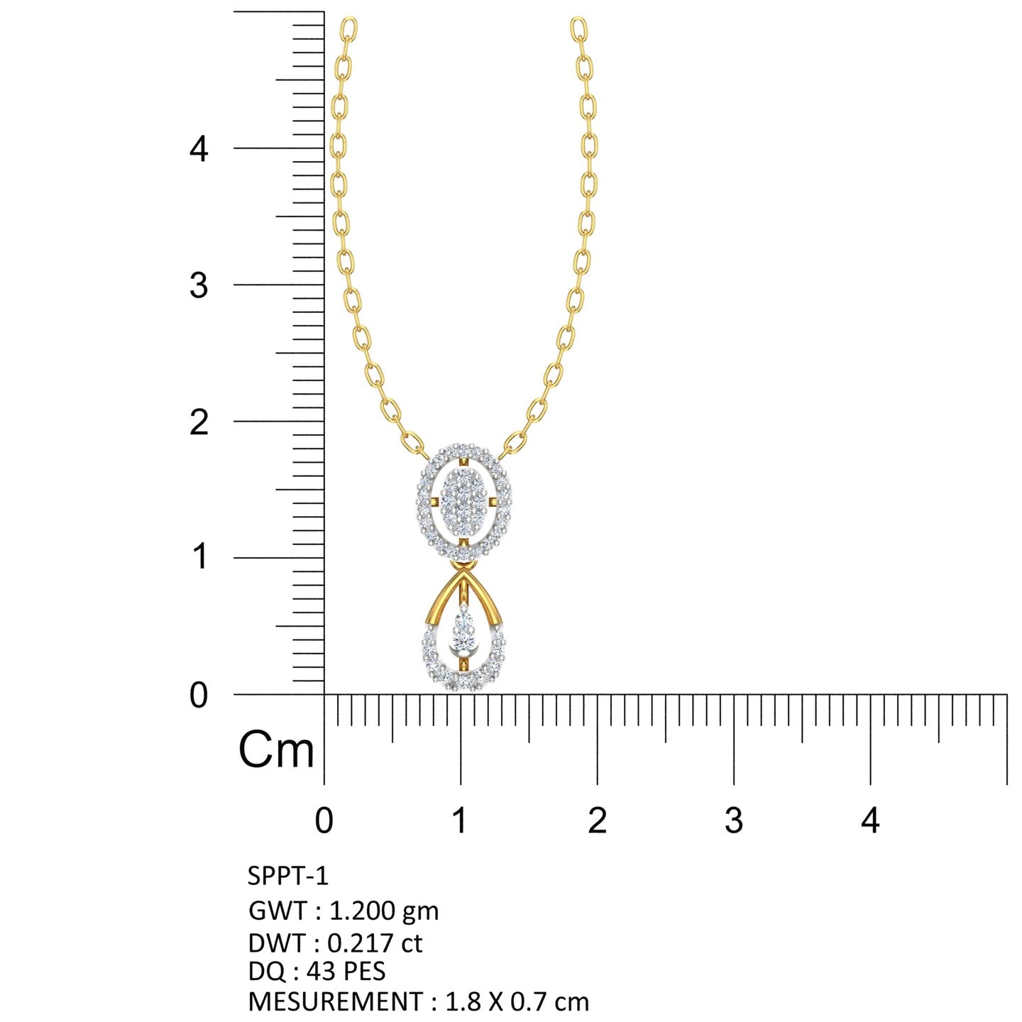 Celestial Dewdrop Diamond Pendant