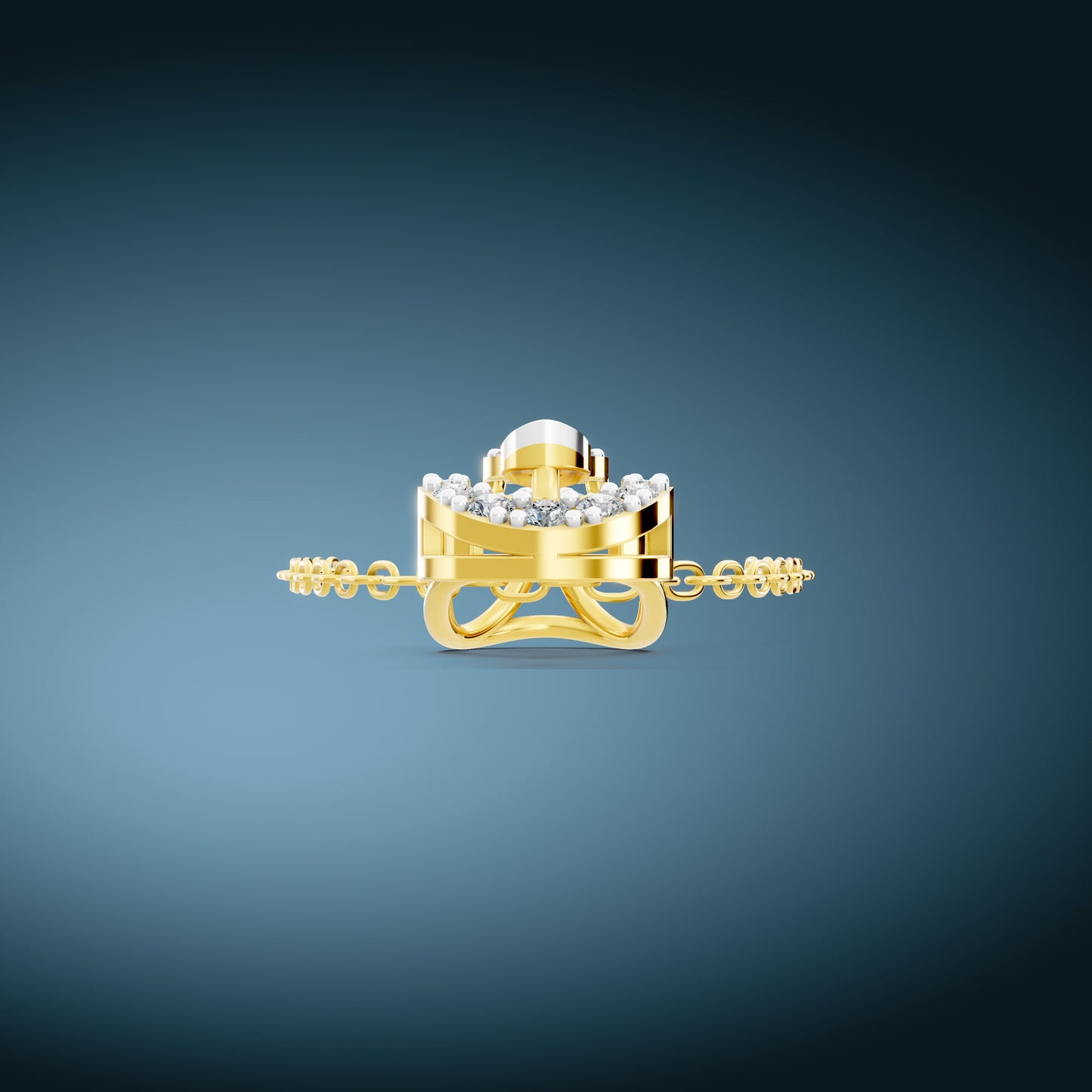 Celestial Dewdrop Diamond Pendant