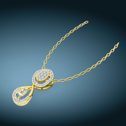 Celestial Dewdrop Diamond Pendant