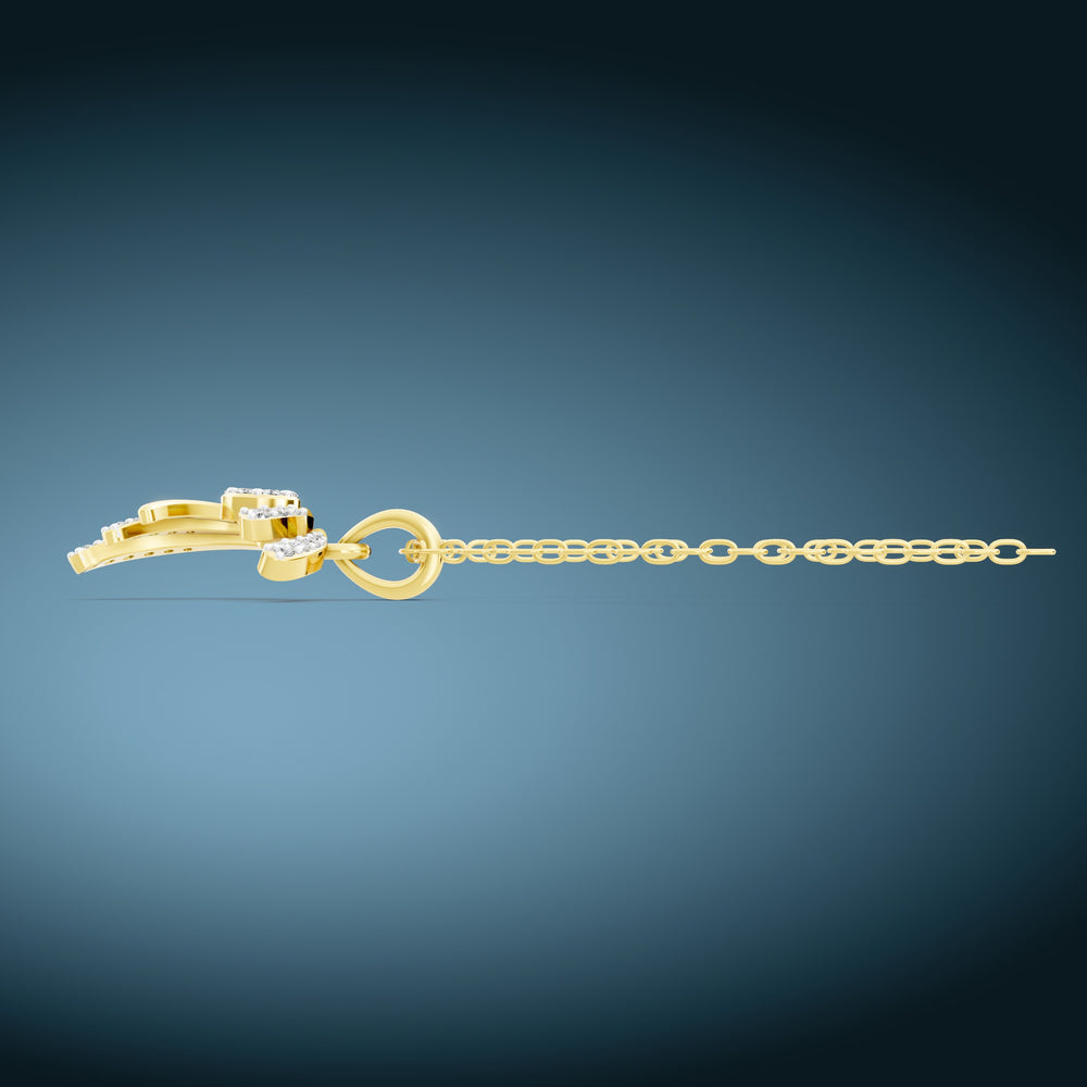 Radiant Aurora Diamond Pendant