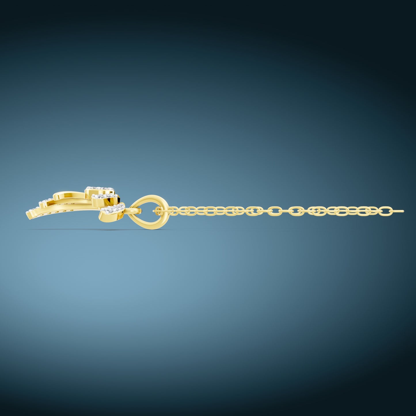 Radiant Aurora Diamond Pendant