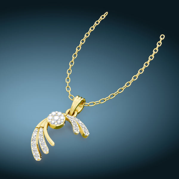 Radiant Aurora Diamond Pendant