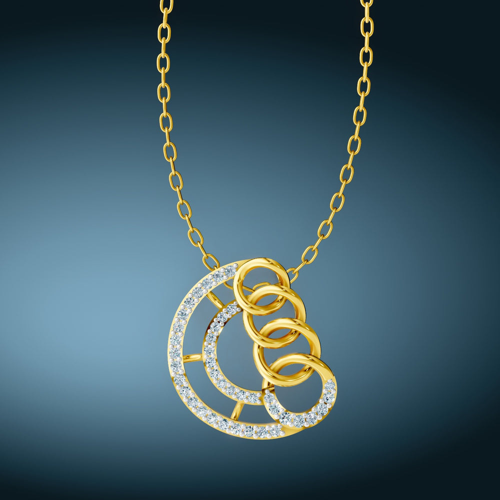 Eternal Orbit Diamond Pendant