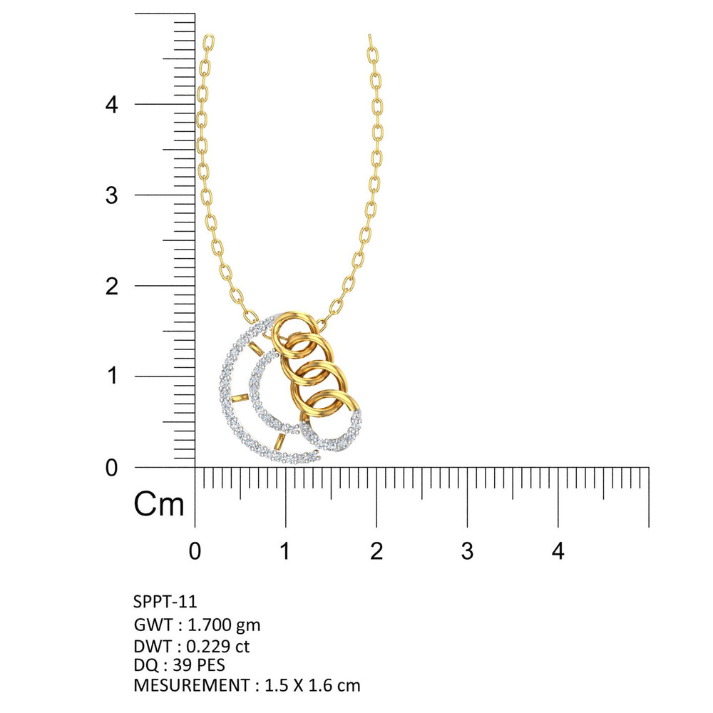 Eternal Orbit Diamond Pendant