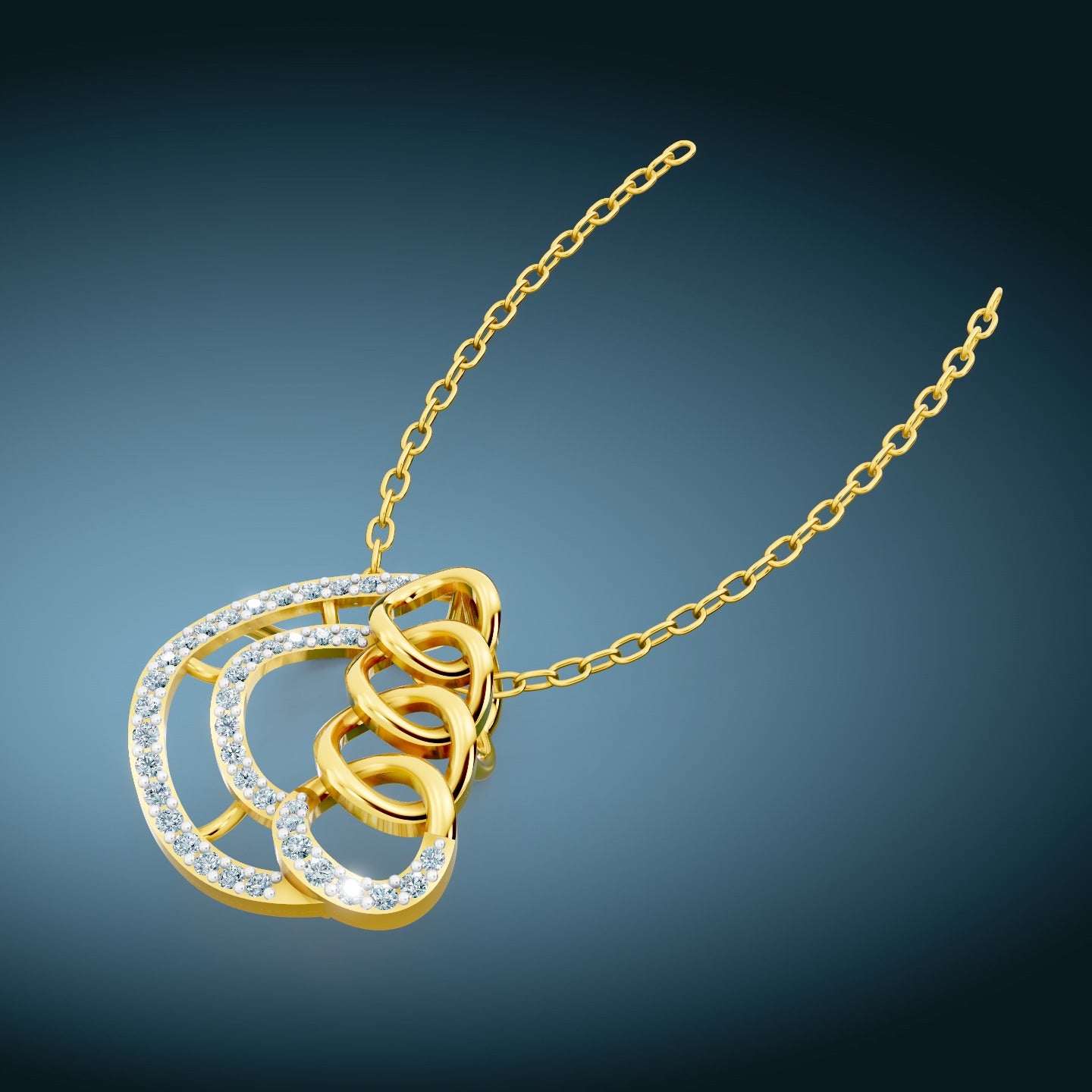 Eternal Orbit Diamond Pendant