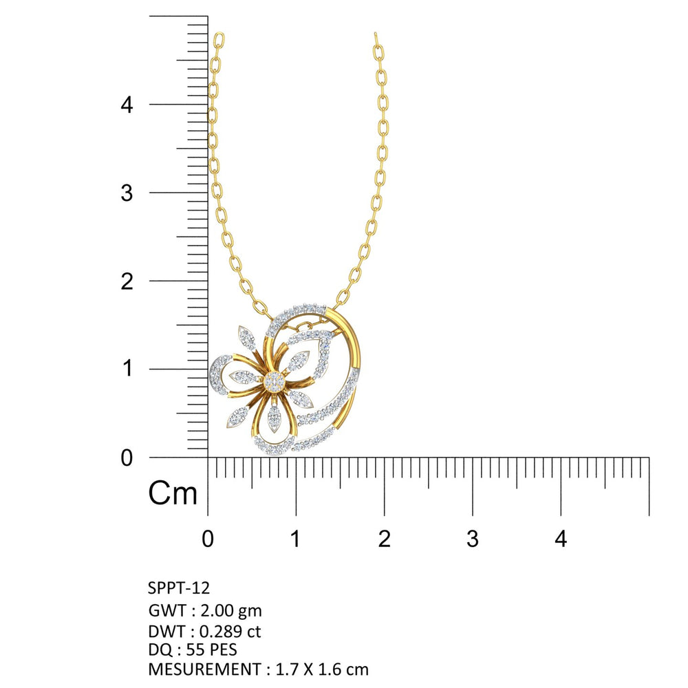 Royal Blossom Diamond Pendant