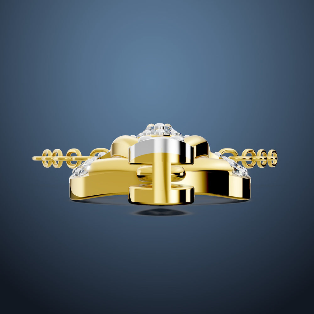 Golden Heartfall Diamond Pendant
