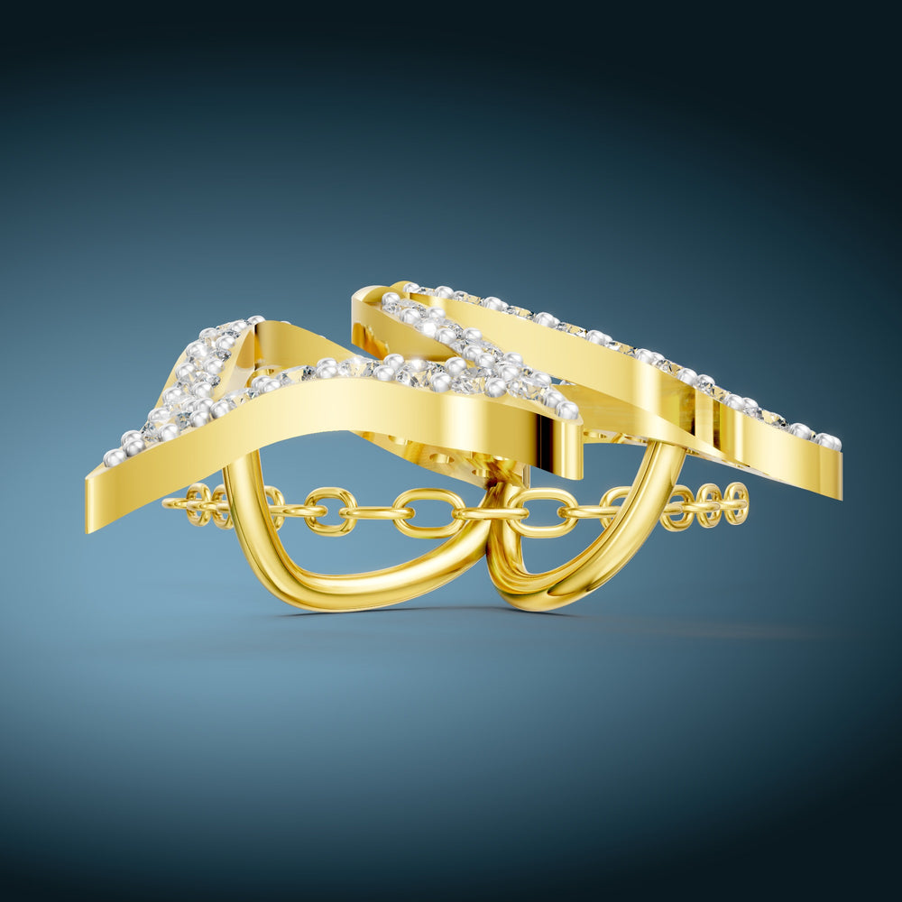 Royal Ribbon Diamond Pendant