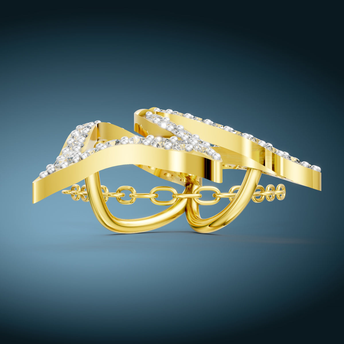 Royal Ribbon Diamond Pendant