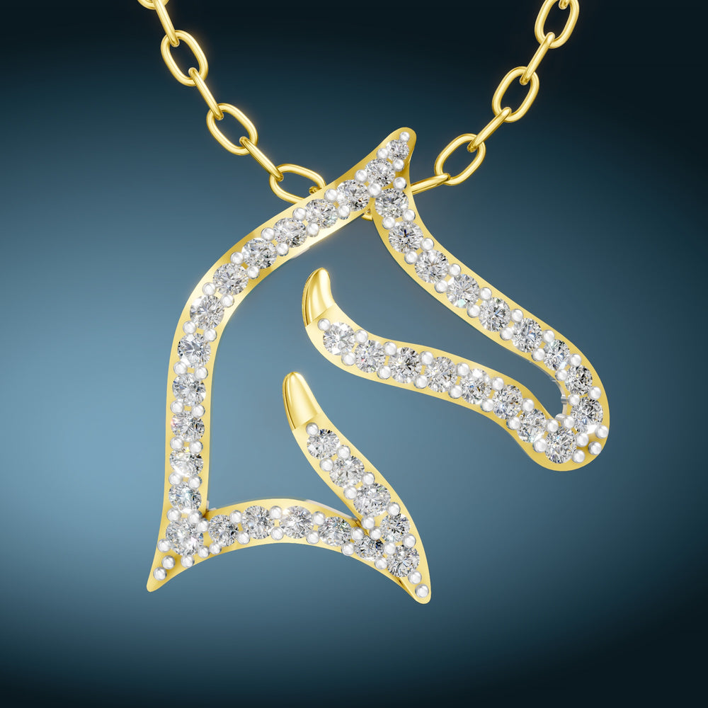 Royal Ribbon Diamond Pendant