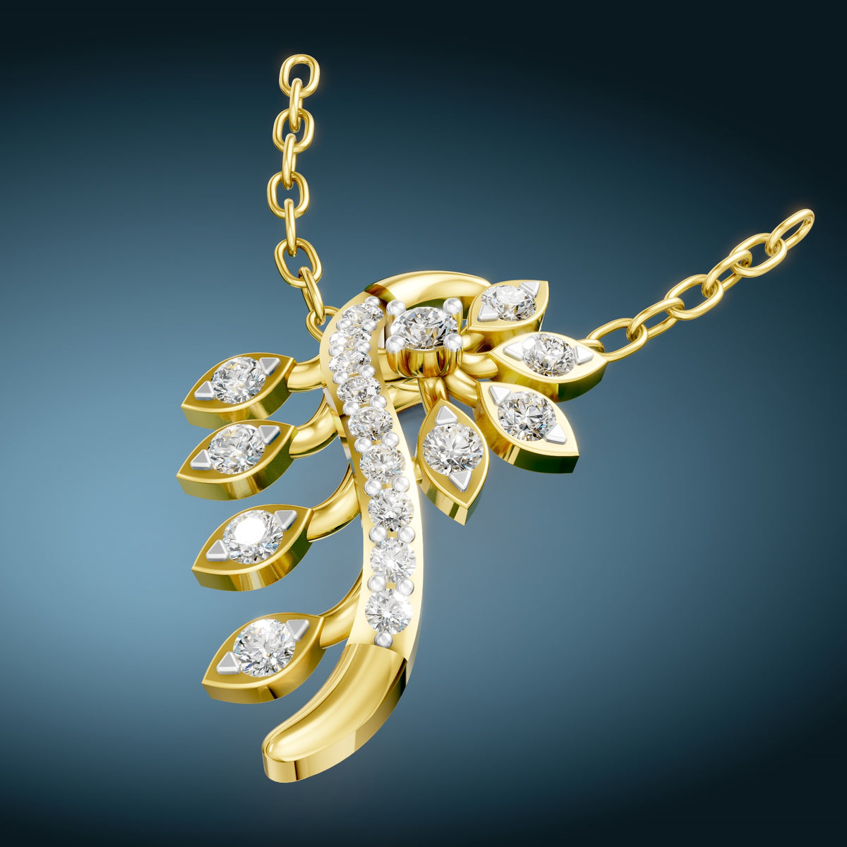 Royal Vine Diamond Pendant