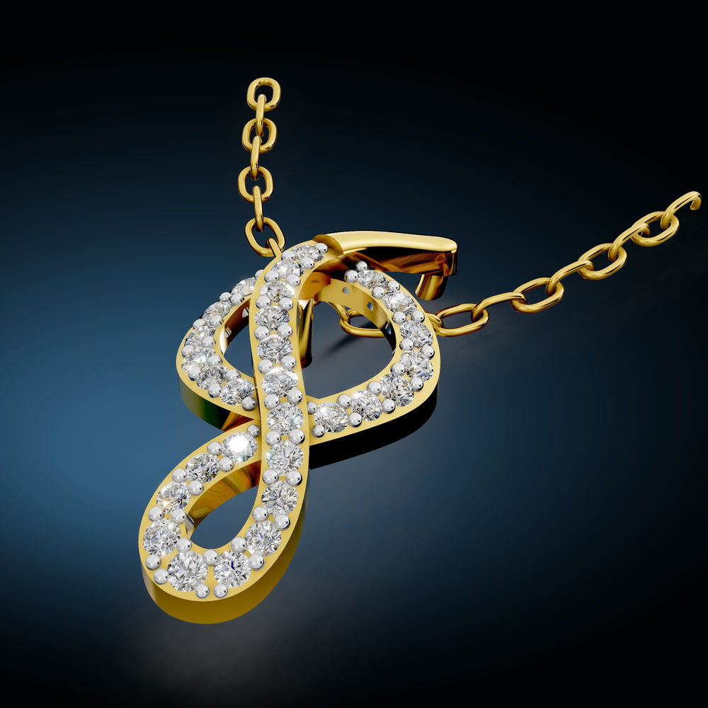 Infinity Spark Diamond Pendant