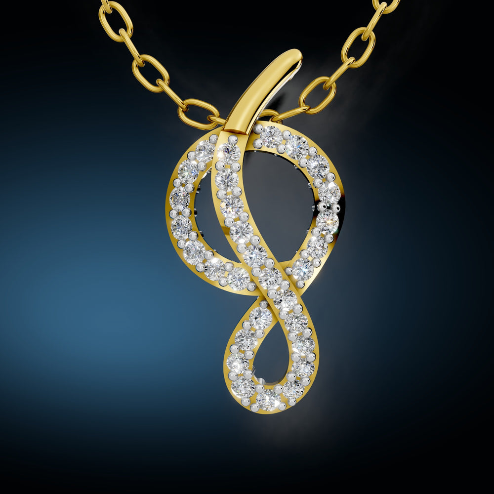Infinity Spark Diamond Pendant