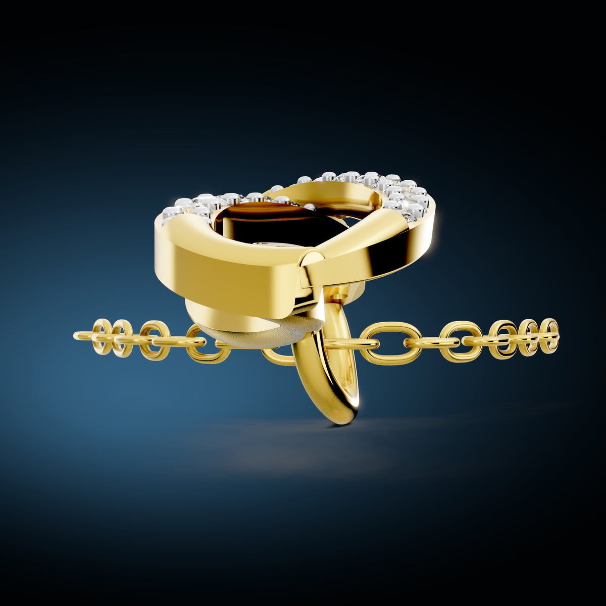 Serene Twist Diamond Pendant