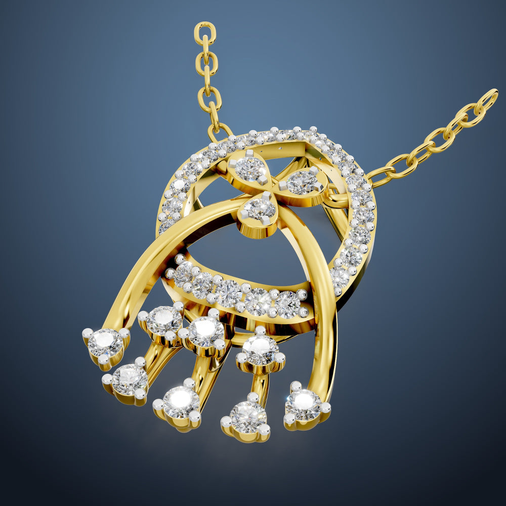 Diamond Cascade Bloom Pendant