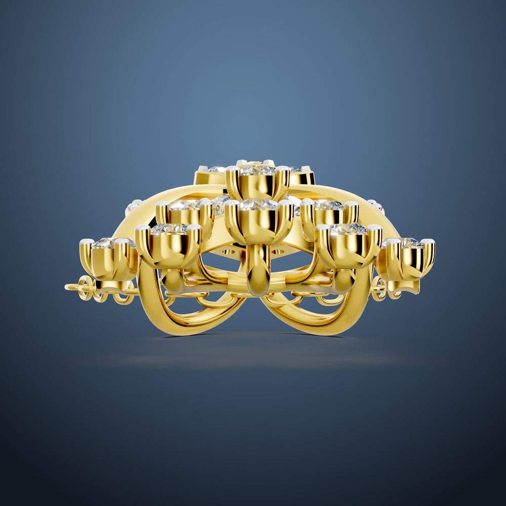 Diamond Cascade Bloom Pendant