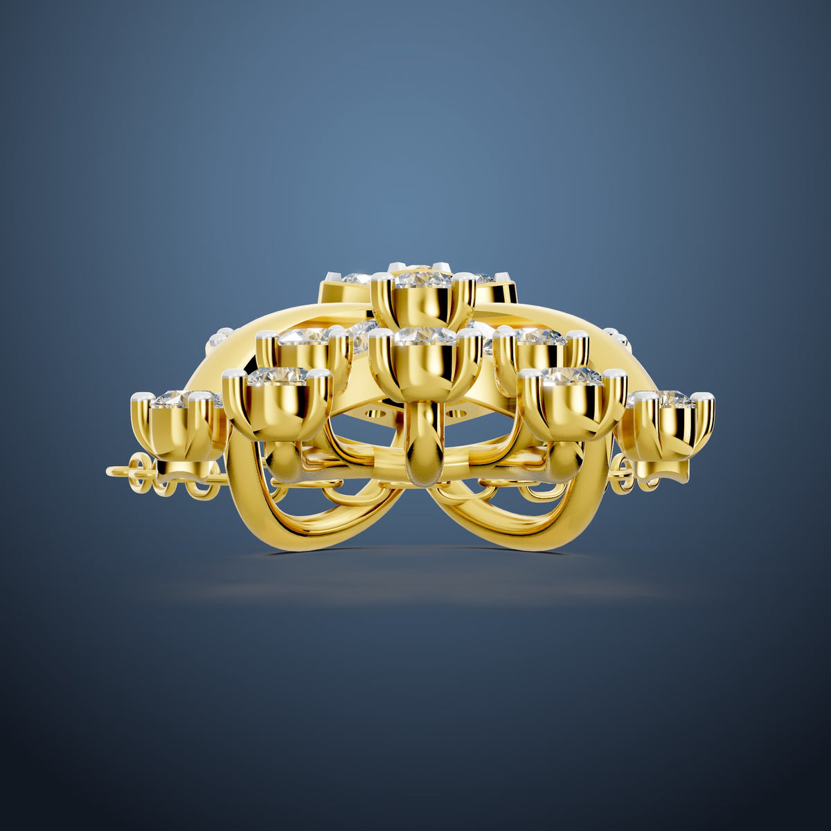 Diamond Cascade Bloom Pendant