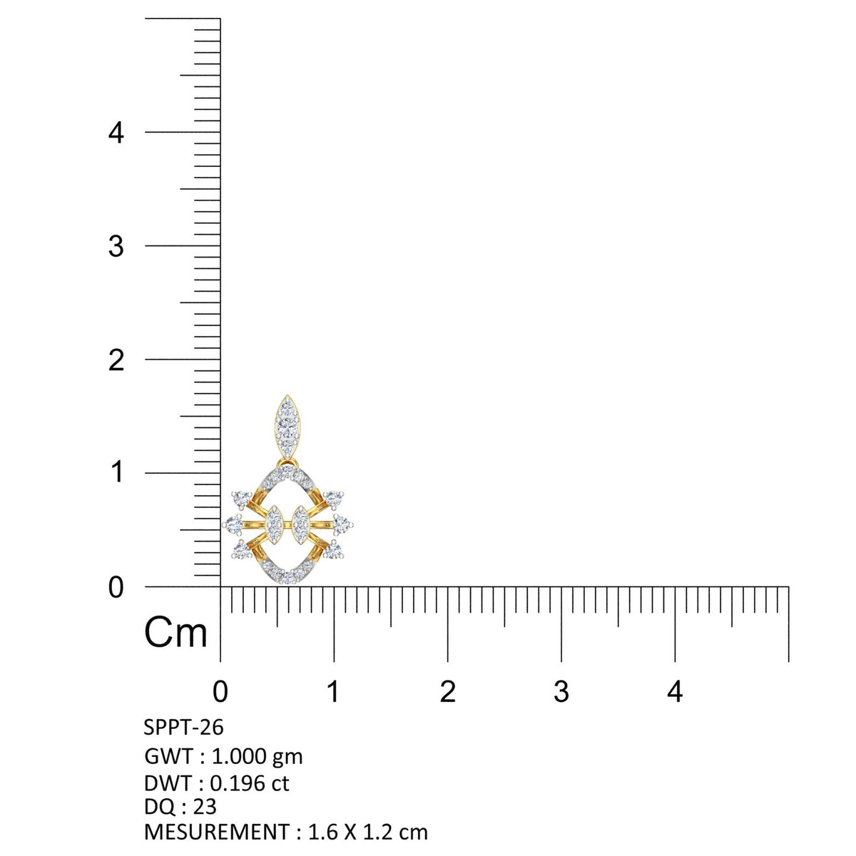 Royal Lotus Spark Diamond Pendant