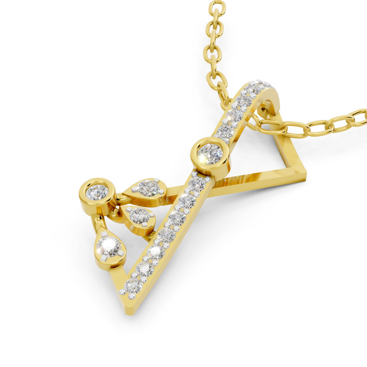 Infinity Arrow Diamond Pendant