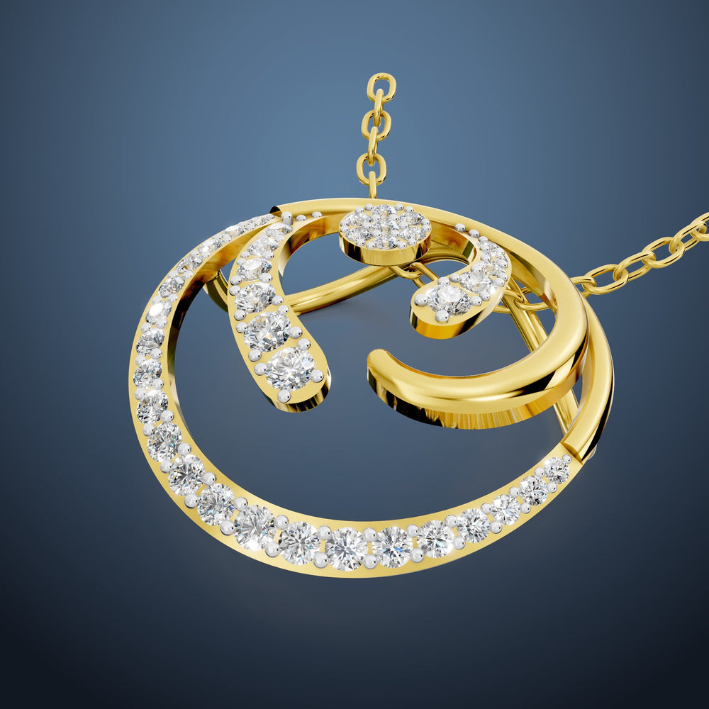 Eternal Swirl Diamond Pendant
