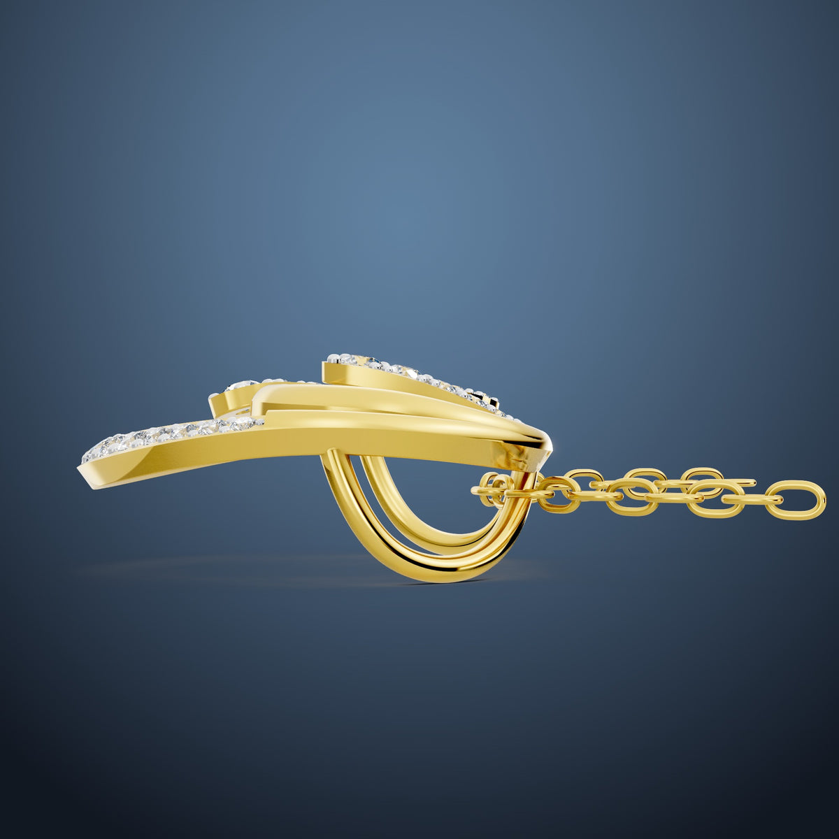 Eternal Swirl Diamond Pendant