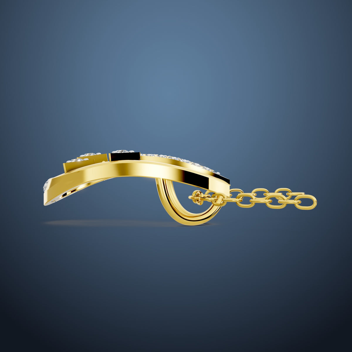 Eclipse Arc Diamond Pendant