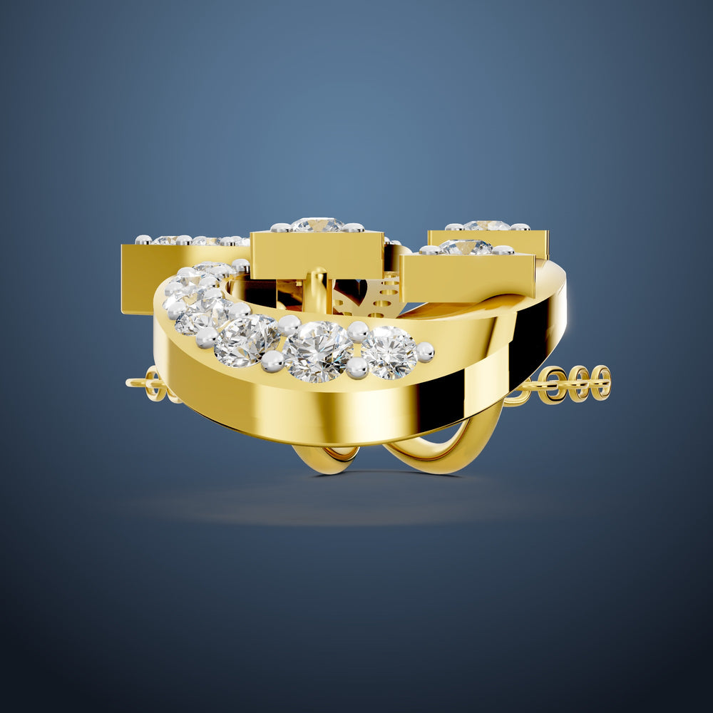 Eclipse Arc Diamond Pendant