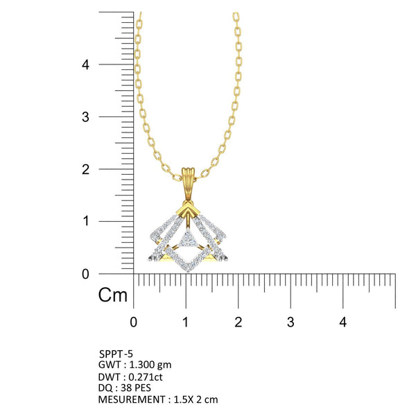 Infinity Prism Diamond Pendant hover image