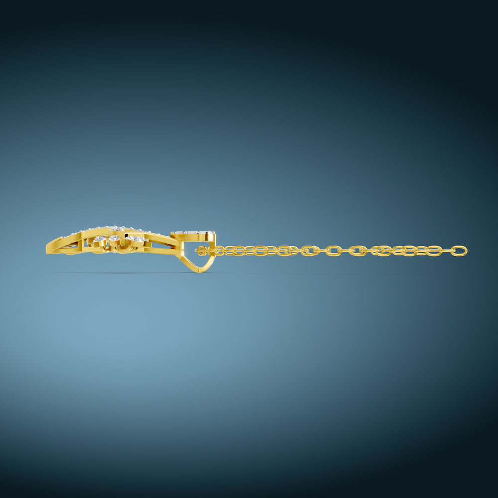 Blooming Vine Diamond Pendant