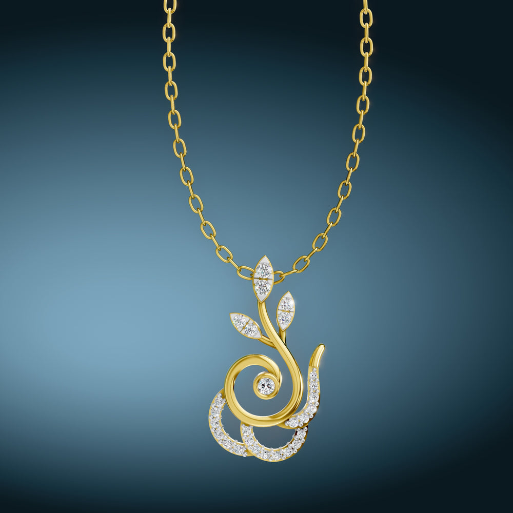 Twilight Vine Diamond Pendant