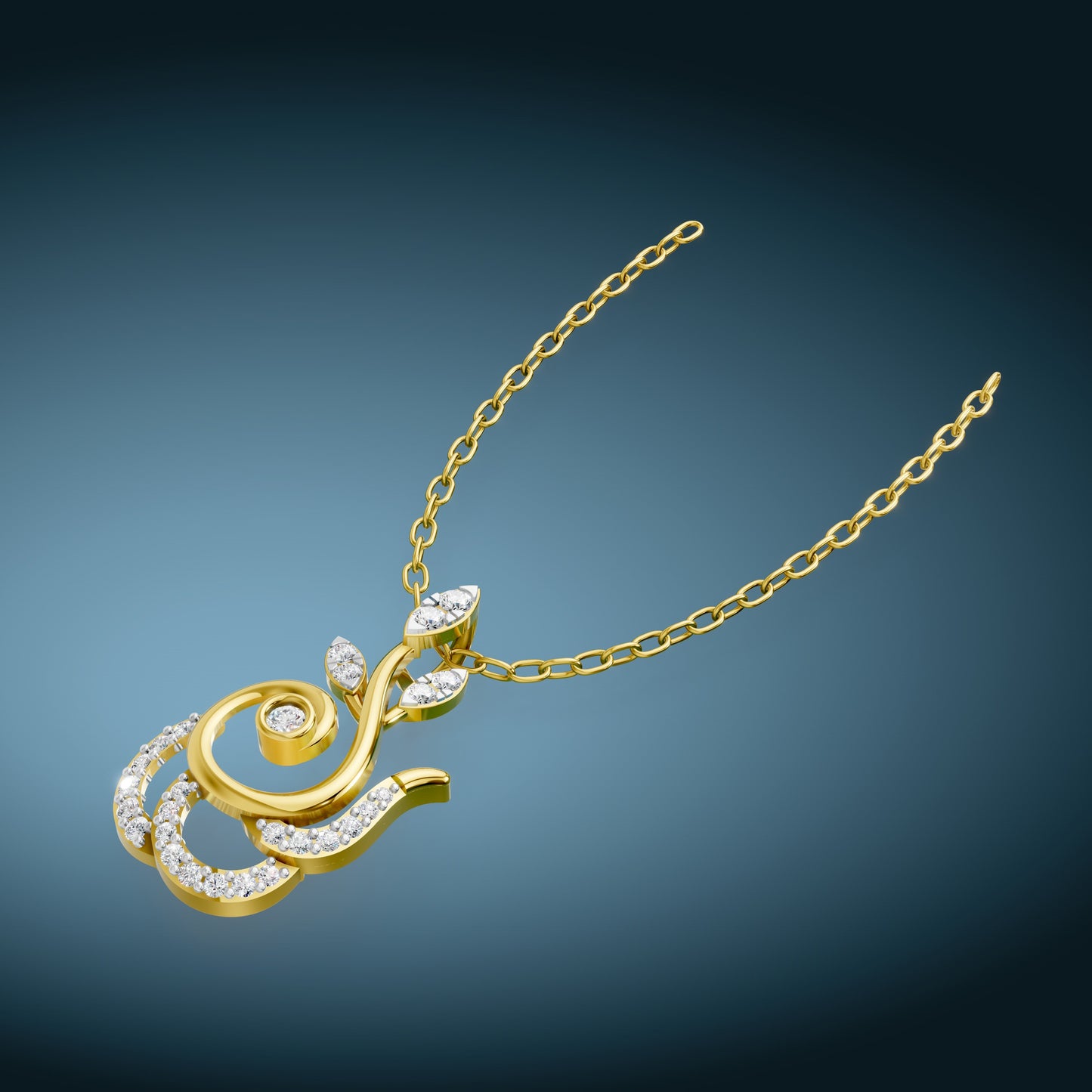 Twilight Vine Diamond Pendant
