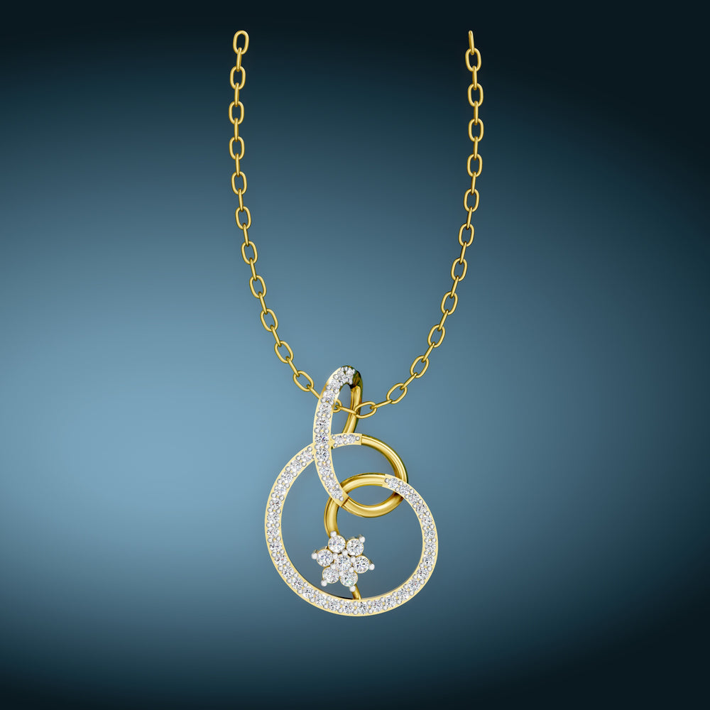 Infinity Bloom Diamond Pendant