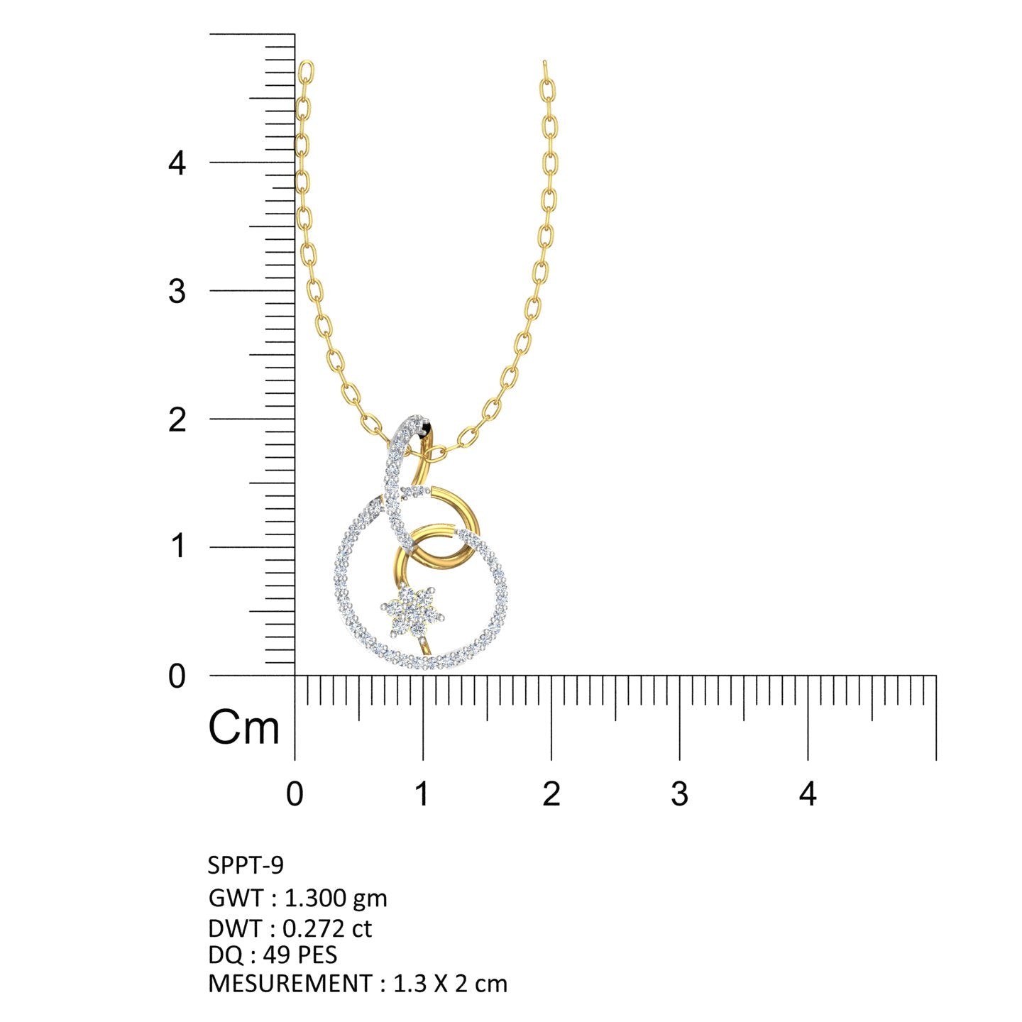 Infinity Bloom Diamond Pendant