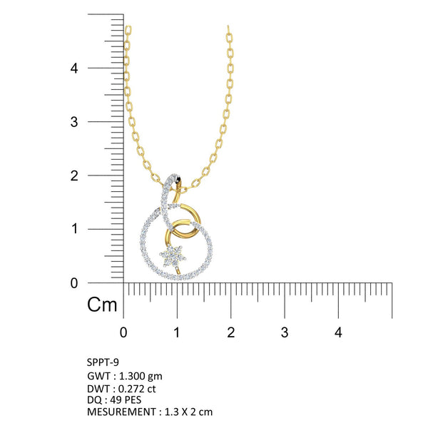 Infinity Bloom Diamond Pendant hover image