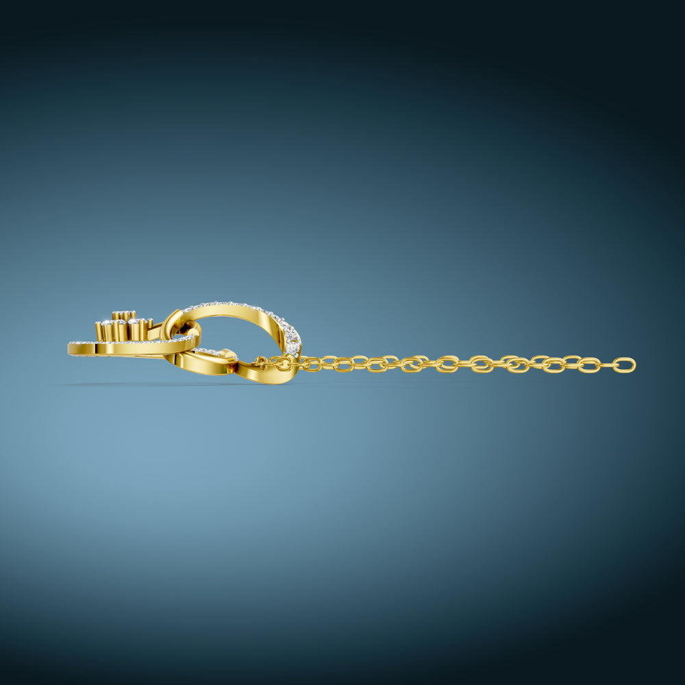Infinity Bloom Diamond Pendant