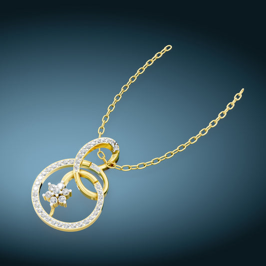 Infinity Bloom Diamond Pendant