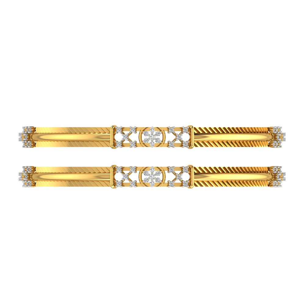 Xora Blossom Diamond Bangle