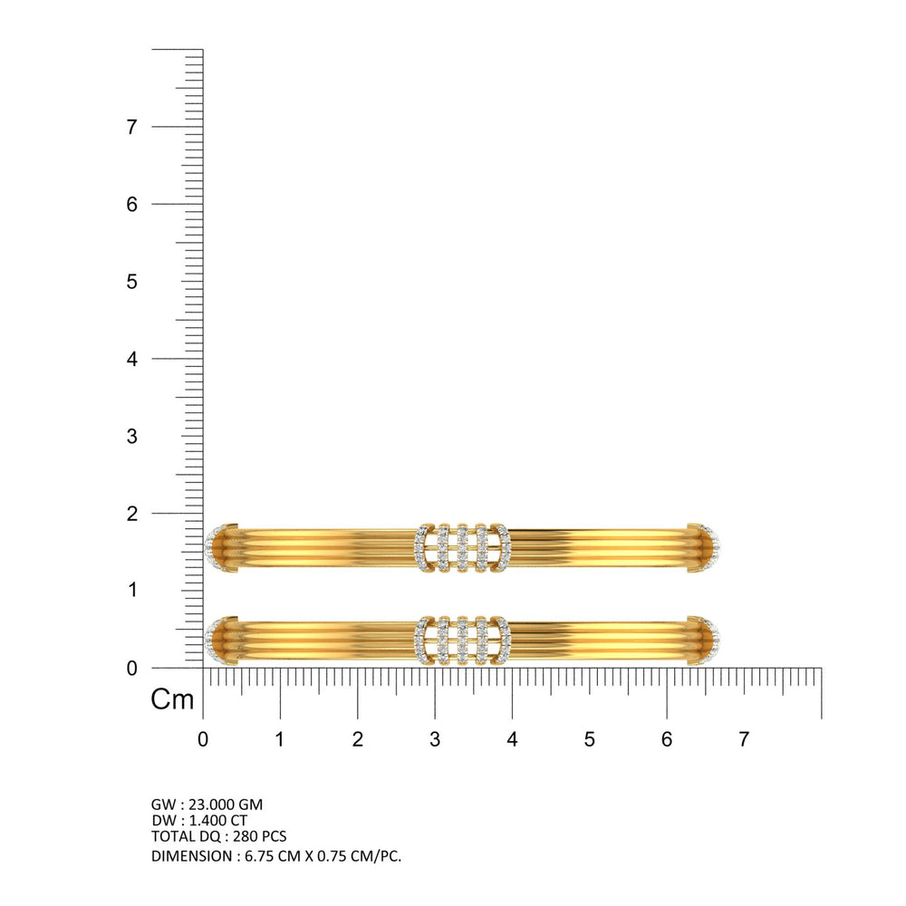Royal Rhythm Diamond Bangle