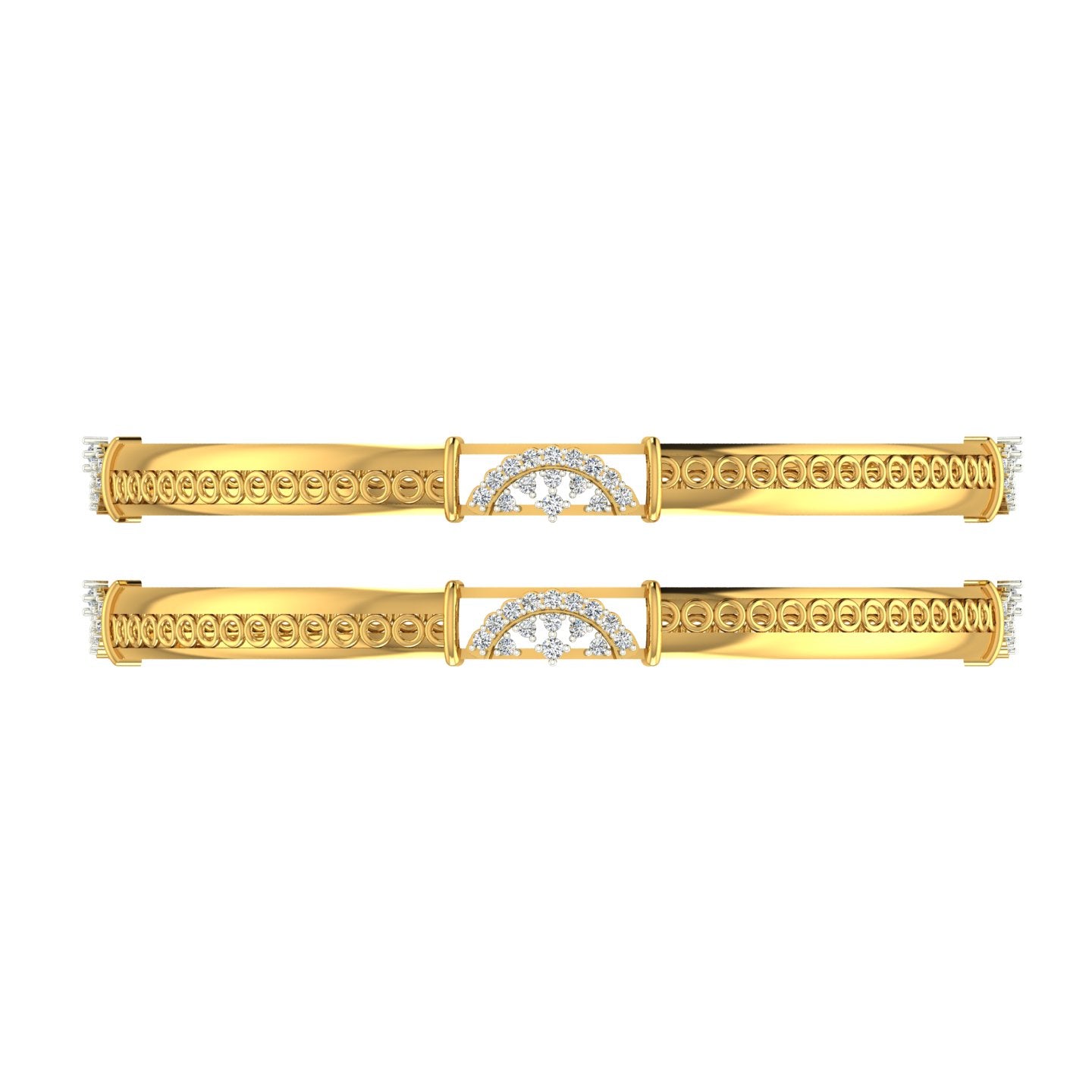 Moon Arc Diamond Bangle