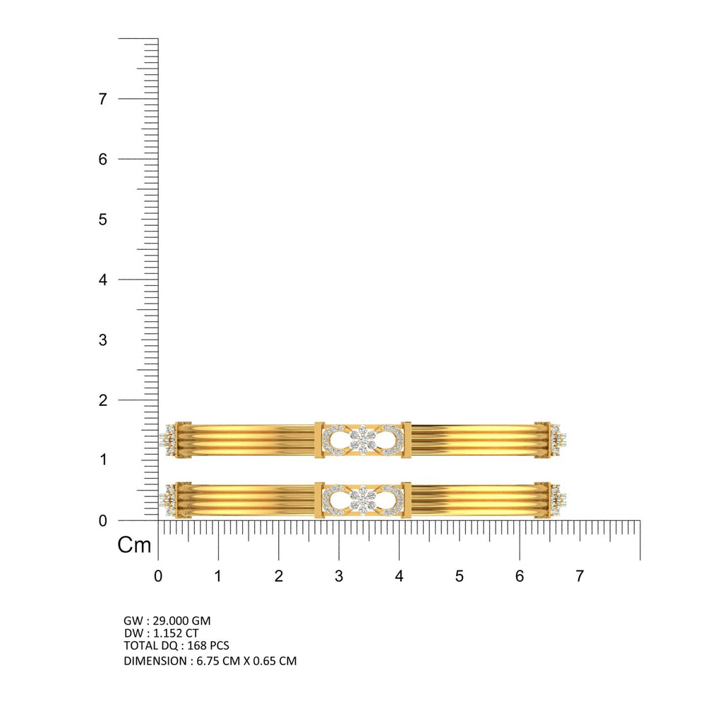Infinity Blossom Diamond Bangle