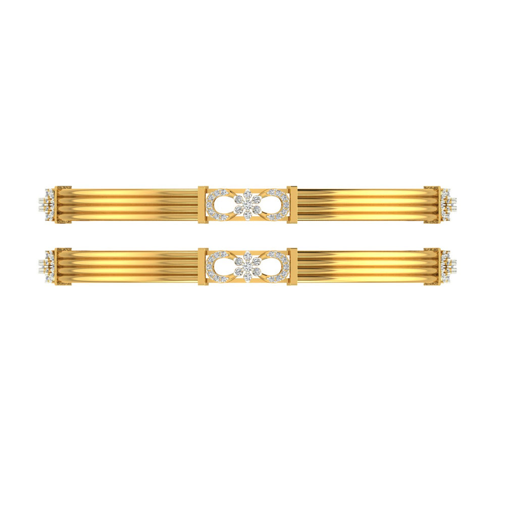 Infinity Blossom Diamond Bangle