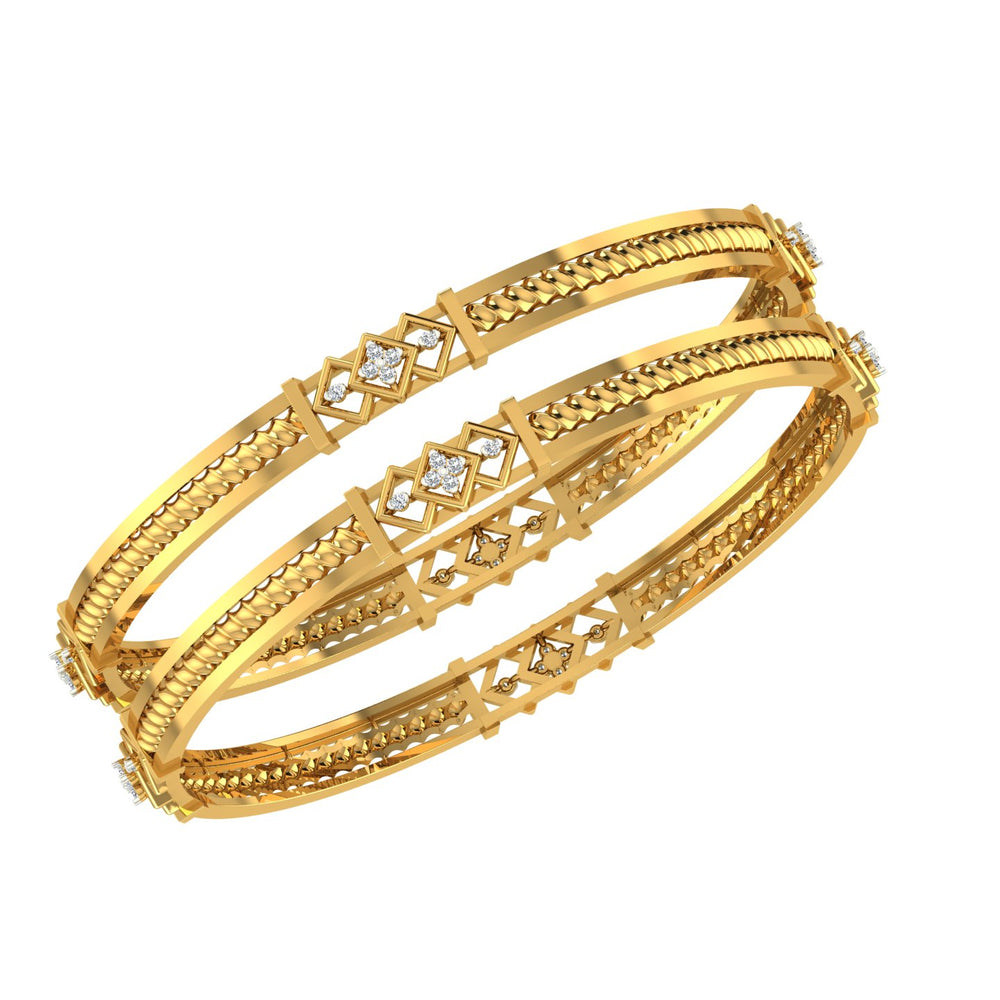 Regal Weave Diamond Bangle